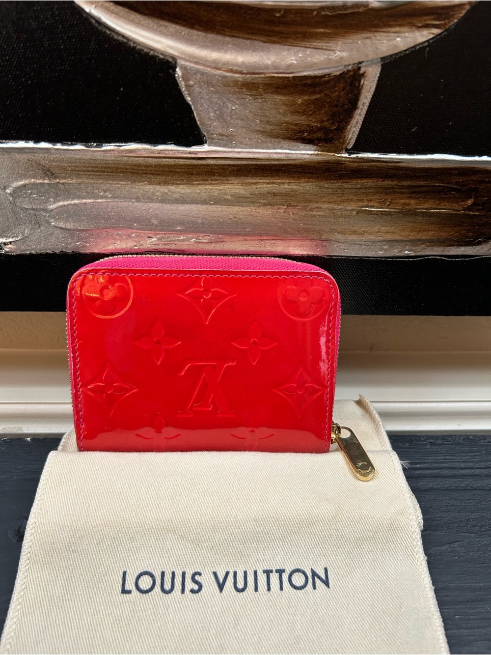 Louis Vuitton Monogram Vernis Zippy Coin/Card Purse - Picture 3 of 5